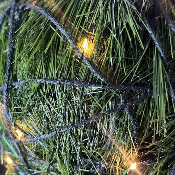 Pottery Barn Pre-Lit Faux Evergreen Medium Sphere NWOT OPEN BOX! - Picture 2 of 9